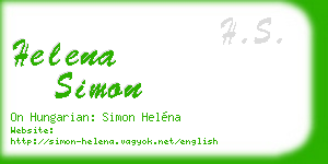 helena simon business card
